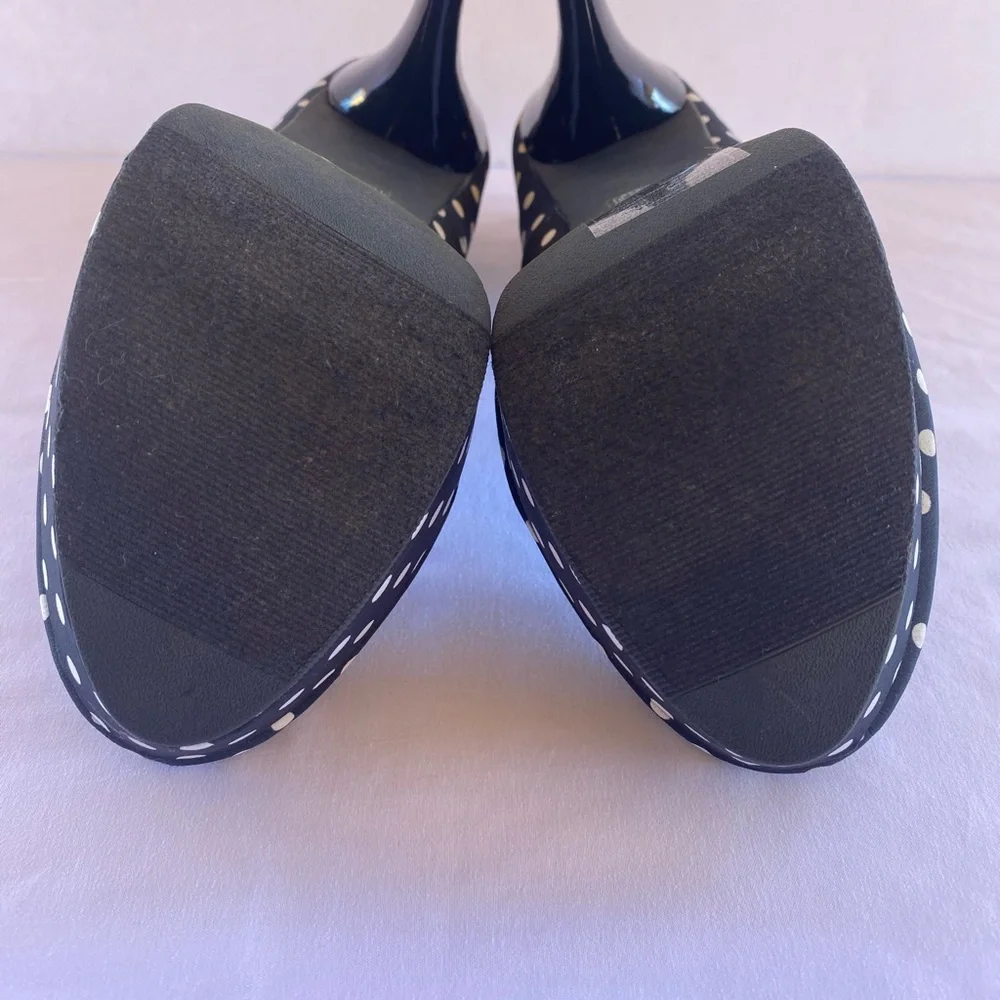 🛍️🛍️🛍️ Forever21 Black with White polka dots High Heels, sz 7.5, Used - Picture 11 of 16